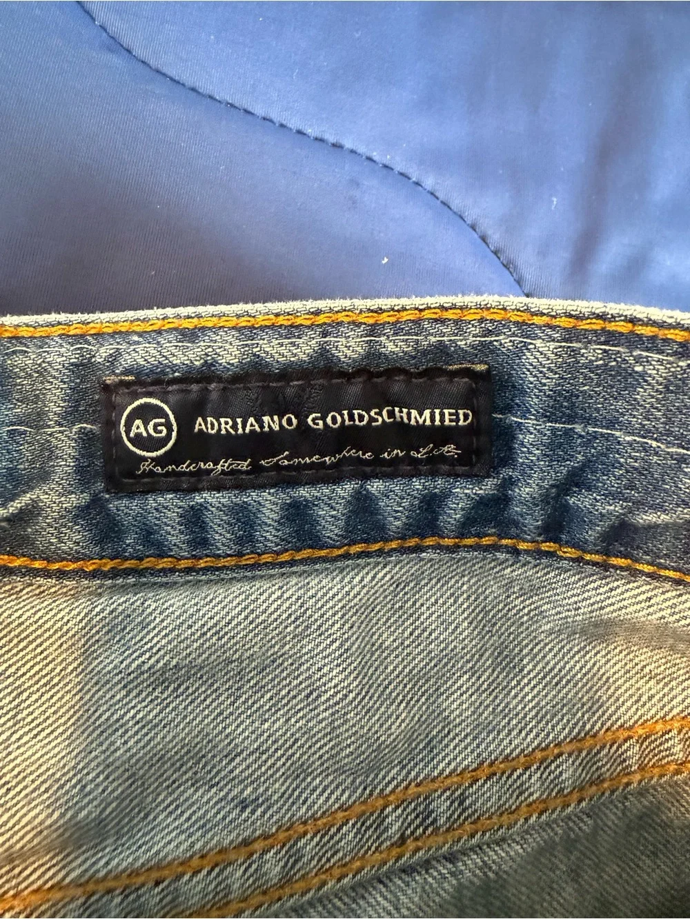 AG Adriano Goldschmied Ex Boyfriend Jeans w/Heavy Distressing, Size 29R